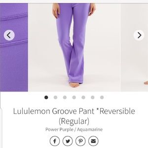 Lululemon groove pants reversible